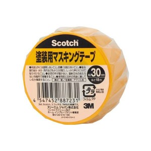 (まとめ) 3M スコッチ 塗装用マスキングテープ 30mm×18m M40J-30 1巻 【×50セット】 送料無料