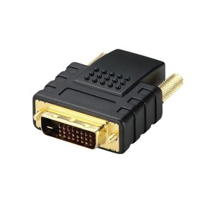 （まとめ） HDMI DVI変換アダプタ(HDMI)メス-(DVI-D24pin)オス AD-HTD 1個【×2セット】 送料無料