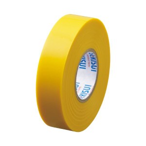 （まとめ）セキスイ エスロンテープ #360 19mm×20m 黄 V360Y2N（×100セット） 黄色い力強さが光る 19mm×20mのセキスイ エスロンテープ