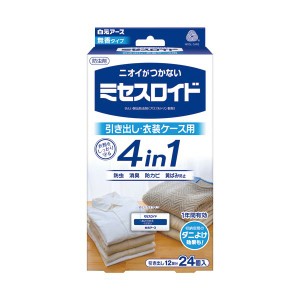 （まとめ）白元アース ミセスロイド 引き出し用1年防虫 1パック(24個)【×3セット】 送料無料