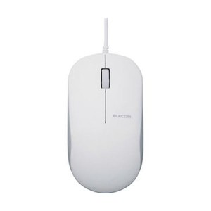 （まとめ） 有線3ボタンBlueLEDマウス ホワイト M-K7UBWH/RS 1個【×10セット】 白 送料無料