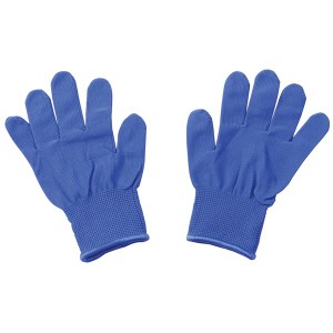 (まとめ）カラーライト手袋 青【×20セット】 輝く青の手袋、カラフルな光であなたの手を彩る 20セットでお得