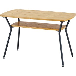 ダイニングテーブル ダイニング用テーブル 食卓テーブル 机 リビングテーブル リビング用 応接テーブル 幅110×奥行60×高さ68cm 棚付き 