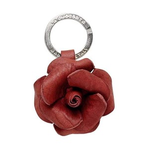 LA CUOIERIA（ラ・クオイエリア） ハンドメイド 本革 レザー キーホルダー ローズ（PINK） 美しさを纏う、手作りの花束 優雅な本革キーホ