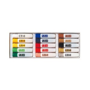 （まとめ） ぺんてる エフ水彩 15色（金・銀入）ポリチューブ入 WFC1-15 1セット 【×5セット】 自在に調節できる容量のポリチューブで、