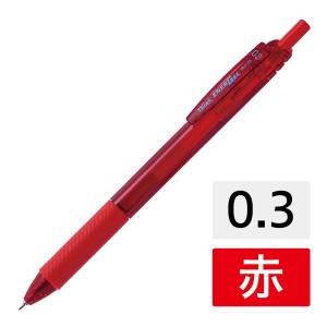 (まとめ) ぺんてる エナージェルエス BLN123-B 赤 10本 0.3mm 【×10セット】 送料無料