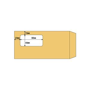 （まとめ）ヒサゴ 窓つき封筒 A4三ツ折用クラフト紙 MF17 1箱(100枚) 【×3セット】 送料無料