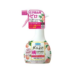 （まとめ） ダニよけ桃のチカラ 350mL 【×3セット】 桃のパワーでダニを撃退 桃のチカラでダニから守るスプレー（まとめ）350mL×3セッ