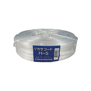 (まとめ) 司化成工業 ツカサ PP周面融着縄(ツカサコード) H-5 1巻 【×5セット】 頼れるパートナー 多用途に使えるPP素材の周面融着縄 荷