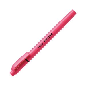 （まとめ） ぺんてる フィットライン ピンクSLW11-P 1本 【×50セット】 曲がるペン先で綺麗に引ける ピンクのフィットラインがあなたを