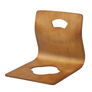 モダン 座椅子 (イス チェア) /パーソナルチェア (イス 椅子) 【ブラウン】 幅400×奥行505×高さ395mm 優れた耐久性 耐荷重 80kg 成型合