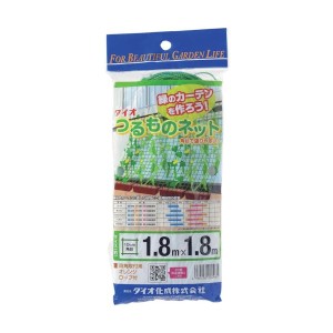 (まとめ) ダイオ化成 つるもの園芸ネット 緑10cm角目 幅1.8m×長さ1.8m 260961 1枚 【×30セット】 送料無料