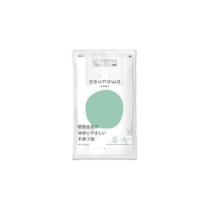 （まとめ）オルディ asunowaバイオマス25手提袋3L／50号乳白100P【×10セット】  送料無料