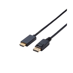 変換ケーブル 配線 DisplayPort-HDMI 1.0m ブラック CAC-DPHDMI10BK 黒 高画質映像をHDMI対応ディスプレイに簡単接続 エレコム DisplayPo