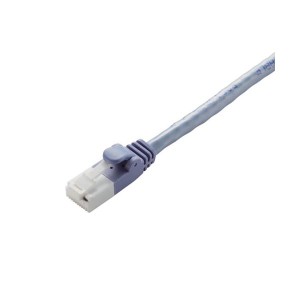 CAT6対応 爪折れ防止 LANケーブル 配線 30m／簡易パッケージ仕様（ブルー） 【×10セット】 青 断じて折れぬ 高速通信の守護神 青き30mの