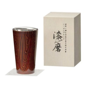 ウチキ 漆磨 漆塗りカップ 和然檀 和然檀+ (わもだんぷらす) ストレートカップ 赤 (紫檀) (二重構造) SCW-L202 送料無料