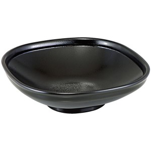 8.5寸 角ふる里鉢/和食器 【黒ゆず天目 A】 265mm×265mm×78mm 日本製 国産 〔和食 レストラン 店舗 お店〕