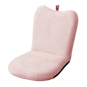 リンゴ 座椅子 (イス チェア) 約幅41cm ピンク 14段階リクライニング 日本製 国産 軽量 大人かわいい 完成品 リビング ダイニング インテ