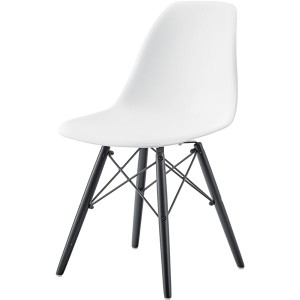 パーソナルチェア (イス 椅子) リビングチェア リビング用 応接チェア イス 椅子 約幅44cm ホワイト 木製 ポリプロピレン 組立品 リビン