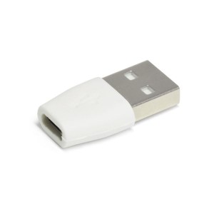 （まとめ）microUSB→USB2.0（A）変換コネクター （ホワイト） MUU20A-WH【×5セット】 白 送料無料