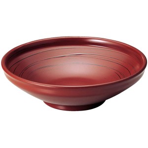 8.5寸 ふる里鉢/和食器 【うず根来 A】 直径265mm×78mm 日本製 国産 〔和食 レストラン 店舗 お店〕