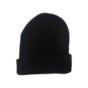 (まとめ) TRUSCO ニット帽 ブラック TATB-BK 1個 【×10セット】 黒 暖かさとスタイルを纏う、黒のニット帽 TRUSCOが贈る、あなたの冬の