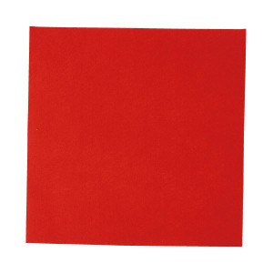（まとめ）工作フェルト 単色（5枚） 赤 300mm×300mm【×5セット】 クリエイティブな手作りに彩りを添える 豊富な色彩の工作フェルトセ