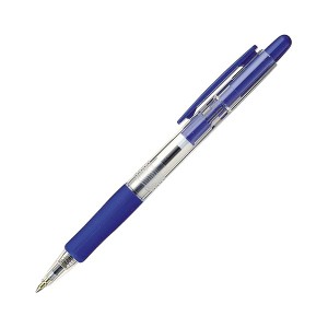 （まとめ）コクヨ 再生樹脂ボールペン（パワーフィット）0.7mm 青 PR-100B 1セット（10本）【×10セット】 送料無料