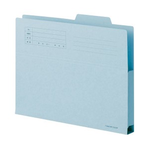 (まとめ) TANOSEE 持ち出しフォルダー A4 ブルー 1パック（10冊） 【×10セット】 青 便利な収納アイテム 持ち運びに便利なA4サイズのフ