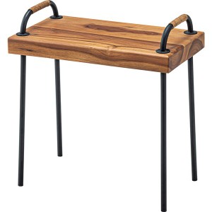 サイドテーブル エンドテーブル コーナーテーブル 小型 脇台 机 ミニテーブル 約幅49×奥行28×高さ51cm 木製 金属 スチール リビング ダ