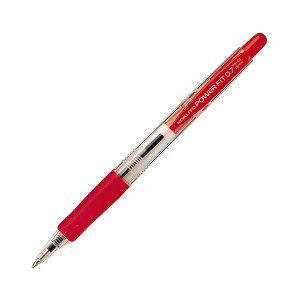 （まとめ）コクヨ 再生樹脂ボールペン（パワーフィット）0.7mm 赤 PR-100R 1セット（10本）【×10セット】 送料無料