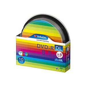 (まとめ) バーベイタム データ用DVD-R DL 8.5GB ワイドプリンターブル スピンドルケース DHR85HP10SV1 1パック(10枚) 【×5セット】 送料
