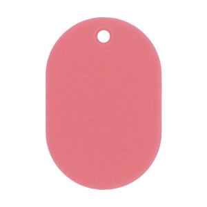 （まとめ） 日本緑十字社 小判札（無地札） ピンク45×30mm スチロール樹脂 200016 1枚 【×50セット】 鍵や番号に最適 ピンクの小判札で