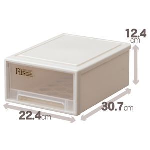 整理 収納 ケース 幅22.4cm B5サイズ 20個セット Fits フィッツケース 小物整理 収納 ボックス スモール リビング ベッドルーム クローゼ