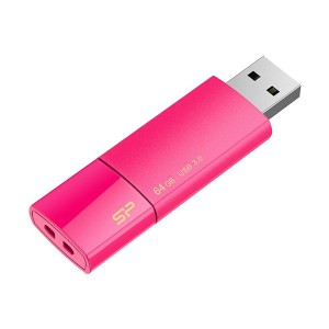 （まとめ）シリコンパワーUSB2.0フラッシュメモリ Ultima U05 64GB ピンク SP064GBUF2U05V1H 1個【×2セット】 送料無料