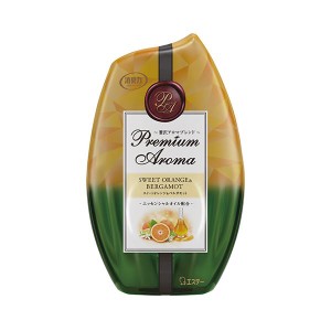 （まとめ）エステー お部屋の消臭力 PremiumAroma スイートオレンジ＆ベルガモット 400ml 1個【×10セット】 送料無料