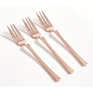 フルーツケーキフォーク 【3pc 全長132mm】 日本製 国産 PINK GOLD 18-8 ステンレスシャイン 〔プレゼント ギフト〕 送料無料