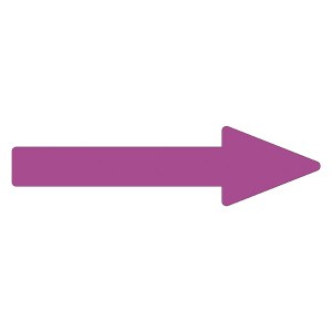 配管識別方向表示ステッカー →(赤紫) 貼矢73 (2.5RP 4/12) 【10枚1組】 送料無料