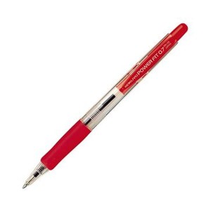 （まとめ）コクヨ 再生樹脂ボールペン（パワーフィット）0.7mm 赤 PR-100R 1セット（10本）【×20セット】 送料無料