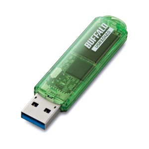 （まとめ）バッファロー USB3.0対応USBメモリー スタンダードモデル 16GB グリーン RUF3-C16GA-GR 1個【×2セット】 緑 送料無料