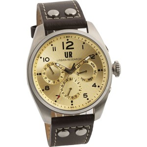 URBAN RESEARCH(アーバンリサーチ) 腕時計 UR002-03 メンズ ブラウン 茶 都会の冒険者にふさわしいブラウンカラーの腕時計 洗練されたス