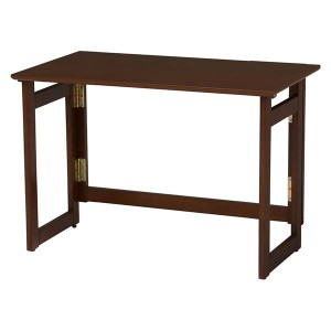 折りたたみテーブル ローテーブル 机 低い ロータイプ センターテーブル 約幅80cm×奥行40cm×高さ55cm ダークブラウン 木製 キャスター