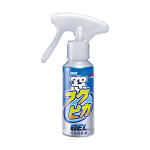 （まとめ）ソフト99 窓フクピカ ジェル 80ml 1本 【×5セット】 水を使わずに車をピカピカに 拭くだけで洗車＆ワックス効果を実感 窓フク