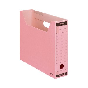 （まとめ）コクヨ ファイルボックス-FS（Bタイプ）A4ヨコ 背幅75mm ピンク A4-SFBN-P 1セット（5冊）【×5セット】 送料無料