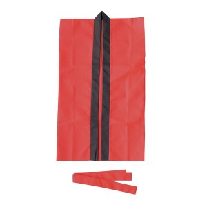 （まとめ）ロングハッピ不織布 赤 C（ハチマキ付）【×20セット】 赤い不織布でハチマキ付き 20セットでロングハッピを手に入れよう 送料