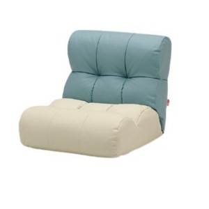 ソファ座椅子 (イス チェア) ピグレットJr NORDIC PT 1P BL/IV （ブルー/アイボリー） 青 乳白色 送料無料