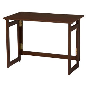 折りたたみテーブル ローテーブル 机 低い ロータイプ センターテーブル 約幅80cm×奥行40cm×高さ65cm ダークブラウン 木製 キャスター