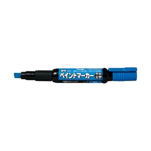 （まとめ）ぺんてる ペイントマーカー太字 MWP30-C 青【×100セット】 青の力で大胆に描く ペンタイプのペイントマーカー、太字で濃く発