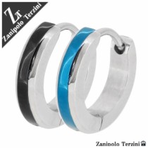 シンプルカラーラインステンレスフープピアス(1P片耳)【ZanipoloTerzini】ステンレス リング ピアス フープ メンズ 片耳 ブランドの通販ページへ