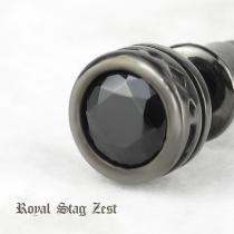 Royal Stag ZEST ブラックカラー ラウンド 一粒 スタッドピアス 1P 片耳用 シルバー925 ブラックジルコニア ピアス メンズ 片耳 ブランドの通販ページへ